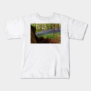 Bluebells Bluebell Woods Greys Court Oxfordshire UK Kids T-Shirt